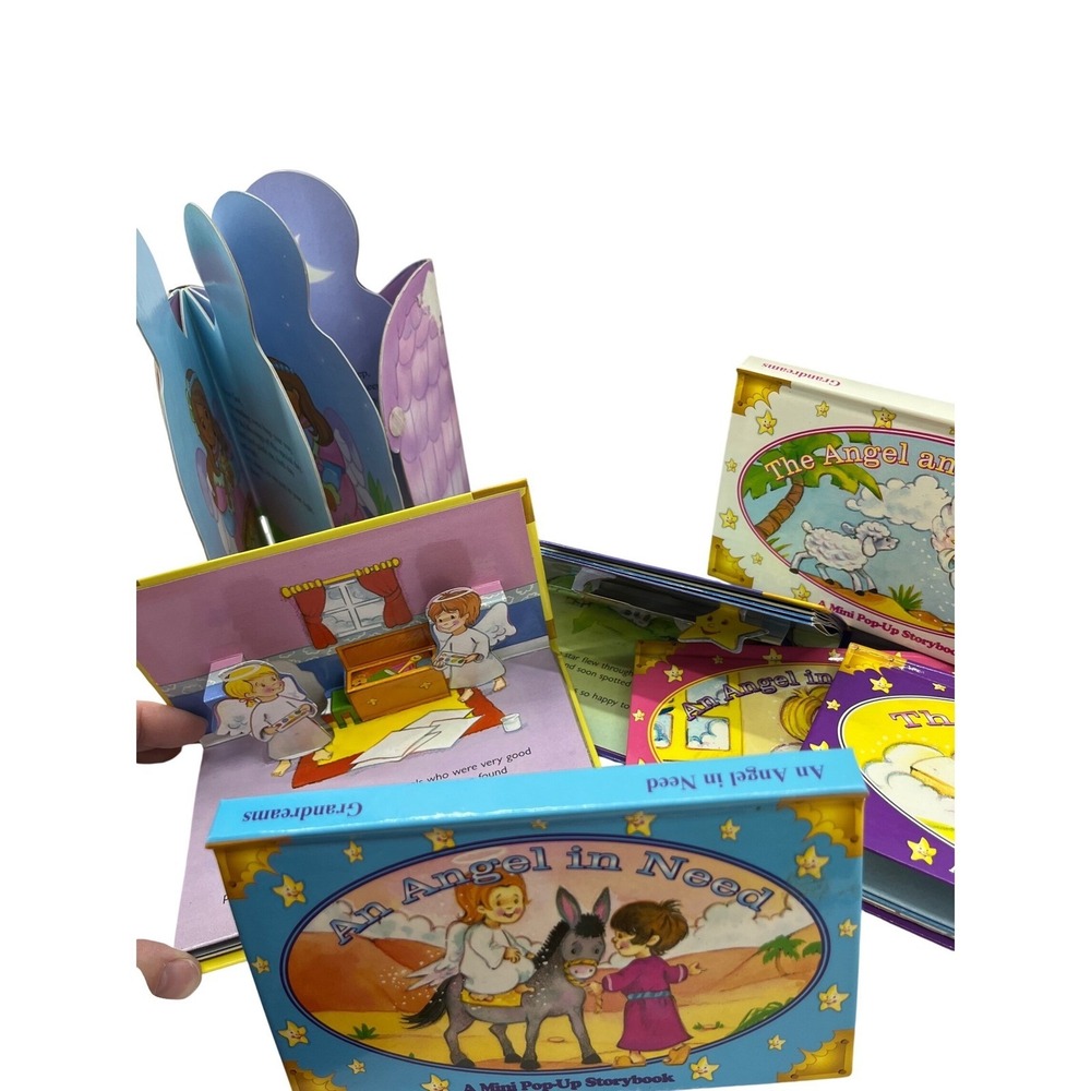 Grandreams Mini Pop-Up Storybook Set of 6 Angel Blessings Little Book of Prayers - Picture 6 of 8
